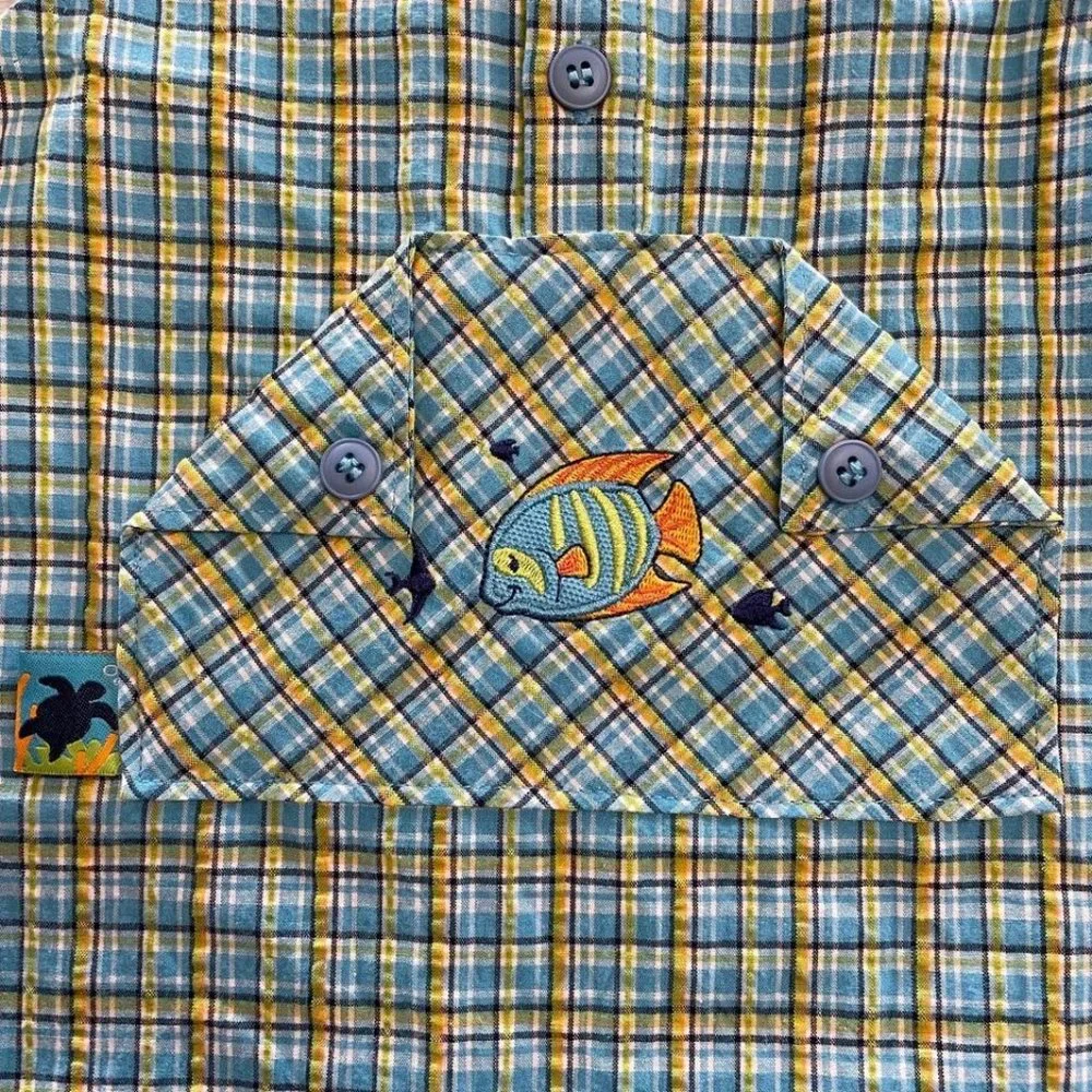 vintage healthtex fish romper 12‎ months
